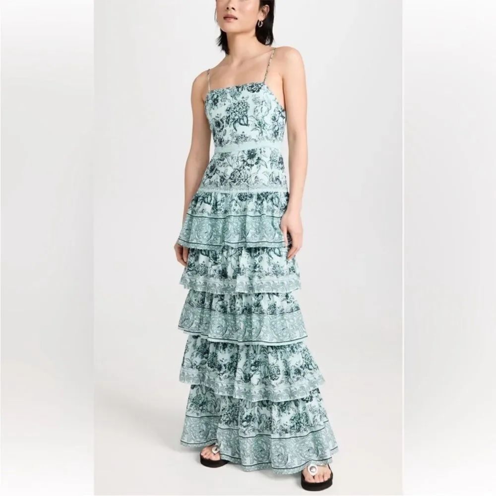Alice and Olivia Tiered Valencia Dress